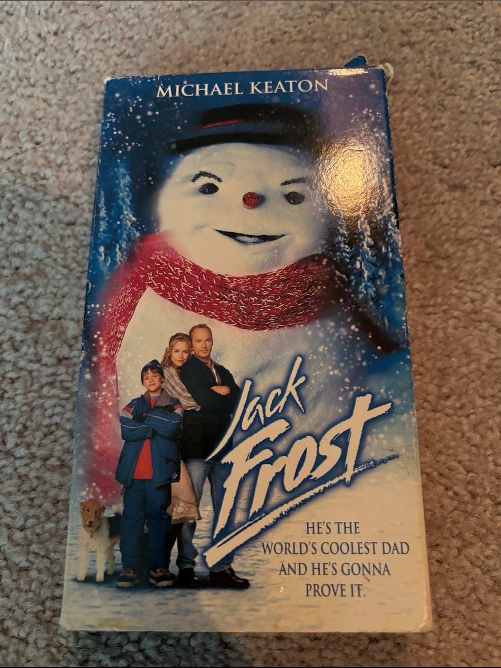 Warner Bros. Jack Frost Back Cover — White Red Black Artwork